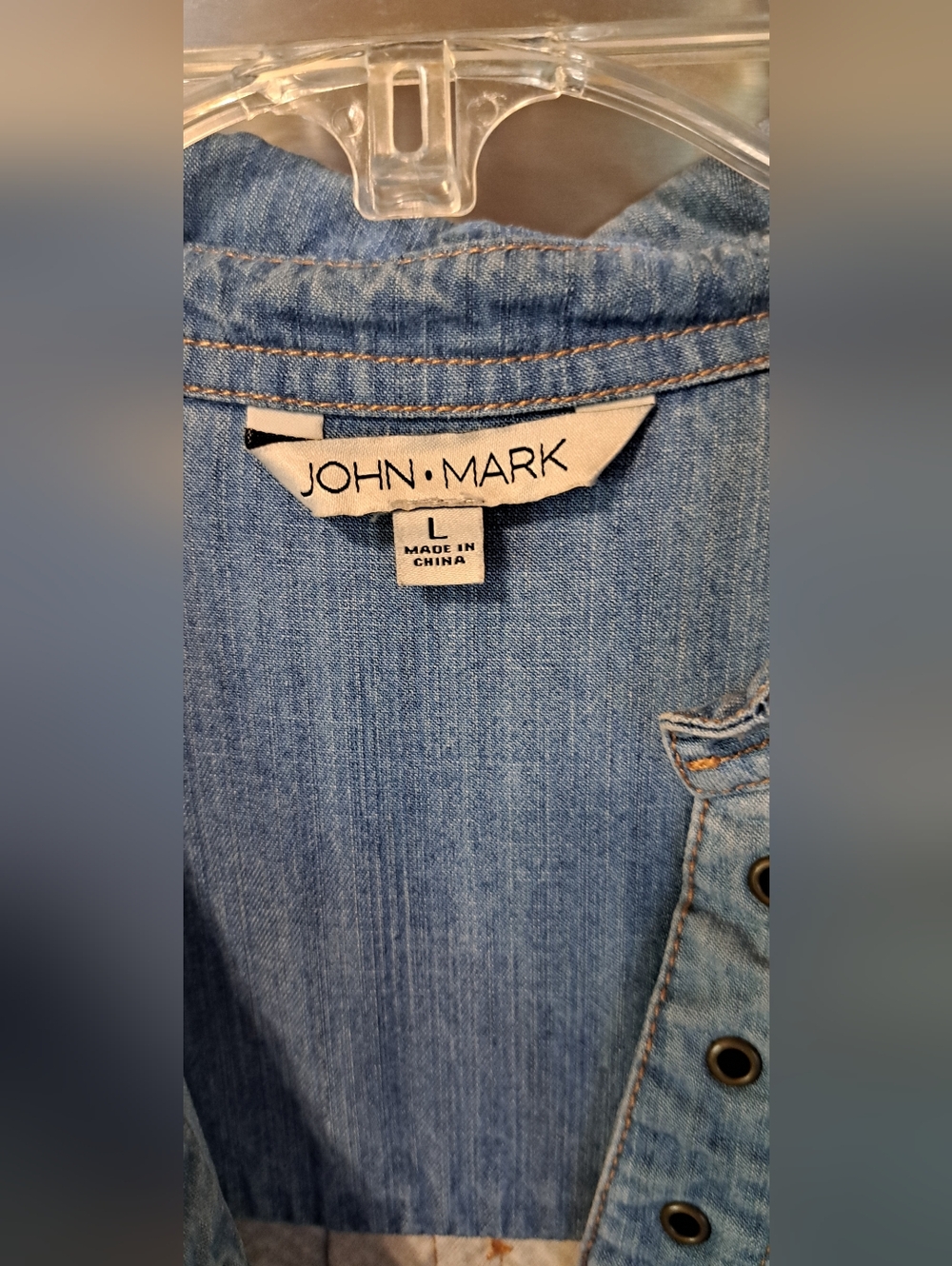 Gorgeous John Mark Multi Fabric Top Blouse Boho Birds Aztec Roll Tab LRG - Picture 5 of 12